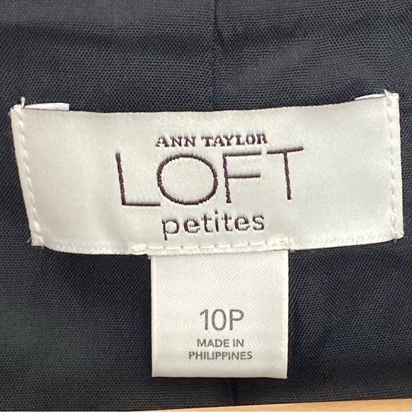 Ann Taylor LOFT Black Dressy Short Sleeve Crop Blazer Jacket - Picture 7 of 8